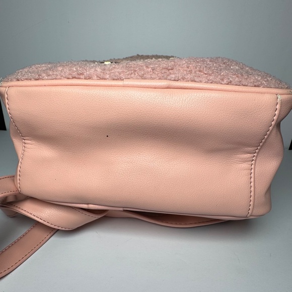 Juicy Couture Apricot Faux Sherpa MIni Backpack - Picture 4 of 7
